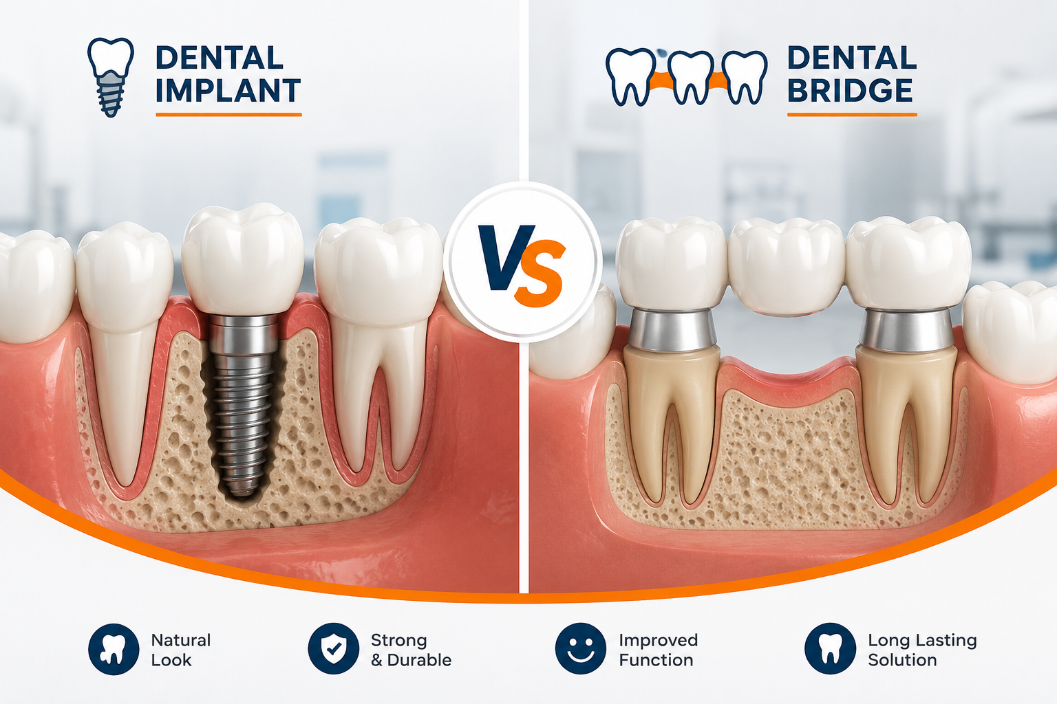 Dental Implant vs Dental Bridge in Hyderabad